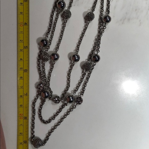 Nwot silver tone three strand necklace - Picture 5 of 5
